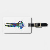 Étiquette À Bagage Female Softball Player (Devant horizontal)