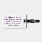 Étiquette À Bagage Feminista voyagera (Dos horizontal)