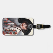 Étiquette À Bagage Femme dans le chemisier brodé (Devant horizontal)