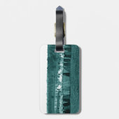 Étiquette À Bagage Femme des années 1890 Tug-O-War Fox River vert (Dos Vertical)