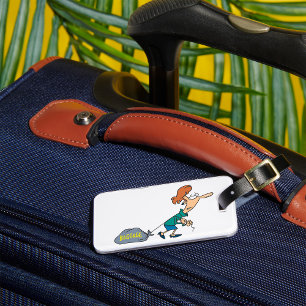 Étiquette À Bagage Femme drôle portant des bagages émotionnels