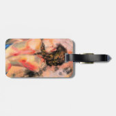 Étiquette À Bagage Femme séduisante - Abstraite Peinture de corps fem (Dos horizontal)