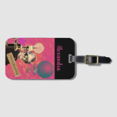 Étiquette À Bagage Femme Steampunk Pionnière Art Pop Plage (Devant Horizontal)