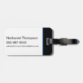 Étiquette À Bagage Femme super fille de demain (Dos horizontal)