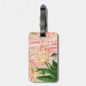 Étiquette À Bagage Femme victorienne florale rose Régence (Dos Vertical)