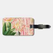 Étiquette À Bagage Femme victorienne florale rose Régence (Dos horizontal)