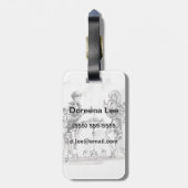 Étiquette À Bagage Femmes (Dos Vertical)