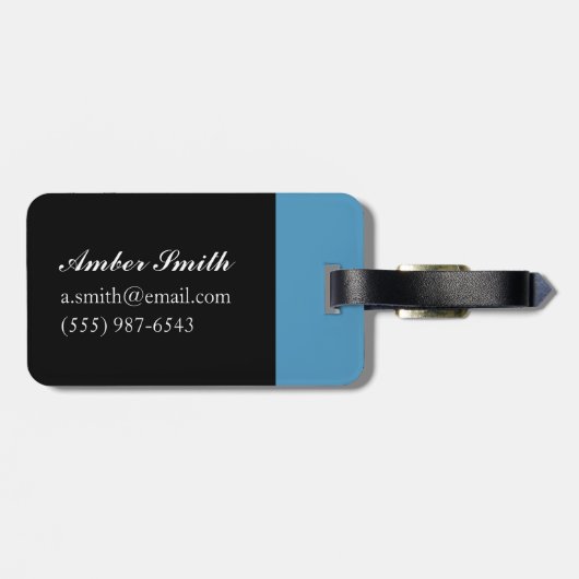 Étiquette À Bagage Fender multicolore (Dos horizontal)