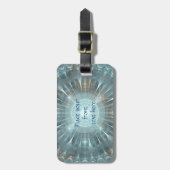 Étiquette À Bagage Fenêtre de la cathédrale de Noël (Devant Vertical)