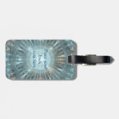 Étiquette À Bagage Fenêtre de la cathédrale de Noël (Dos horizontal)