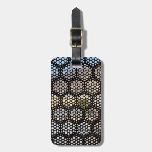 Étiquette À Bagage Fenêtre de treillis géométrique, Inde