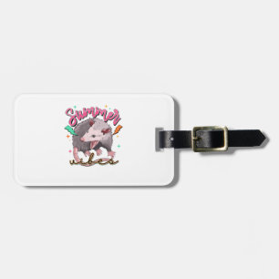 Étiquette À Bagage Feral Girl été drôle Opossum