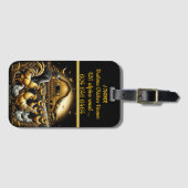 Étiquette À Bagage Ferme Brahma dévouée au crépuscule (Devant Horizontal)