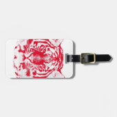 Étiquette À Bagage Fermeture de la face du tigre 4 (Devant horizontal)