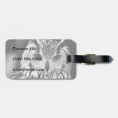 Étiquette À Bagage Fermez-vous vers le haut du portrait du (Dos horizontal)