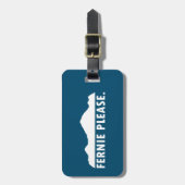 Étiquette À Bagage Fernie Colombie-Britannique S'il vous plaît (Devant Vertical)