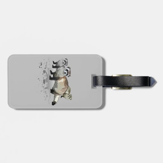 Étiquette À Bagage Ferrets (Dos horizontal)