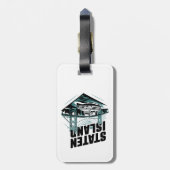 Étiquette À Bagage Ferry Staten Island New York (Dos Vertical)