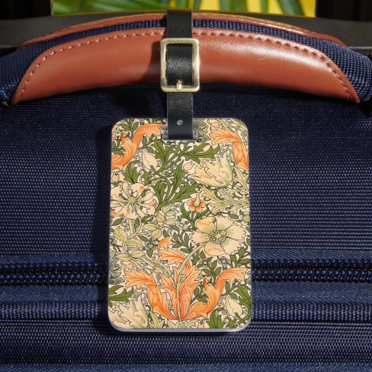 Étiquette À Bagage Festival de fleurs de William Morris Spring Compto (Insitu Rectoal 2)