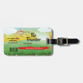 Étiquette À Bagage Festival Rustique moderne Fleurs de champs (Devant horizontal)