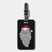 Étiquette À Bagage Festive Père Noël Traveler (Devant Vertical)