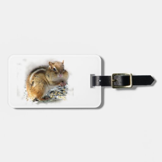 Étiquette À Bagage Festoiement de la tamia (Devant horizontal)