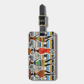 Étiquette À Bagage Fête africaine (Devant Vertical)