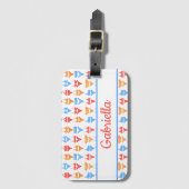 Étiquette À Bagage Fête de Bachelorette Personnalisée à la Plage ou à (Devant Vertical)