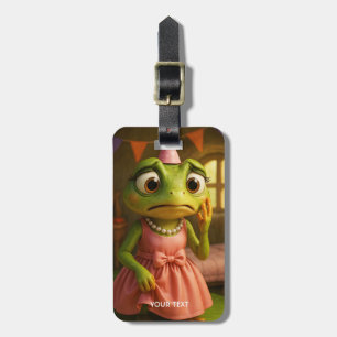 Étiquette À Bagage Fête de fille grenouille mignonne fantastique
