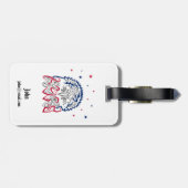 Étiquette À Bagage Fête de l'Indépendance Étoiles d'aigle américain (Dos horizontal)