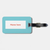 Étiquette À Bagage Fête de Noël Jellyfish Custom (Dos horizontal)