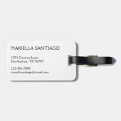 Étiquette À Bagage Fête Florale (Dos horizontal)