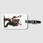 Étiquette À Bagage Feu d'artifice de Bigfoot 4 juillet Drapeau améric (Devant Horizontal)