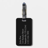 Étiquette À Bagage Feu d'artifice rouge, blanc et bleu II patriotique (Dos Vertical)