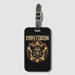 Étiquette À Bagage Feu Mastodon Boar