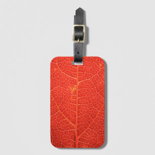 Étiquette À Bagage Feuille automnale