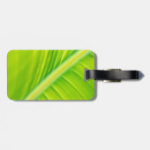 Étiquette À Bagage feuille de bananier vert (Dos horizontal)
