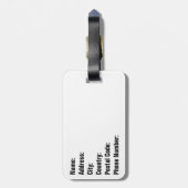 Étiquette À Bagage Feuille de palme (Dos Vertical)