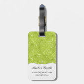 Étiquette À Bagage Feuille de palmier (Dos Vertical)