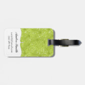 Étiquette À Bagage Feuille de palmier (Dos horizontal)