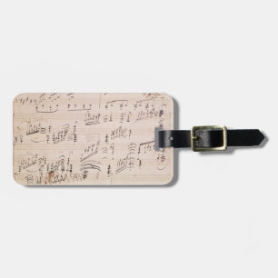 Étiquette À Bagage Feuille de score de 'clair de lune Sonata