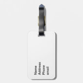 Étiquette À Bagage Feuille d'érable canadienne (Dos Vertical)