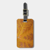 Étiquette À Bagage Feuille d'érable jaune Automne Abstraite Nature (Devant Vertical)