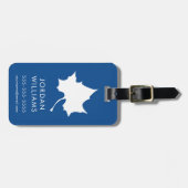 Étiquette À Bagage Feuille d'état de l'Indiana (Devant horizontal)