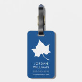 Étiquette À Bagage Feuille d'état de l'Indiana (Dos Vertical)