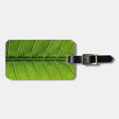Étiquette À Bagage Feuille verte (Devant horizontal)