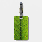 Étiquette À Bagage Feuille verte (Dos Vertical)