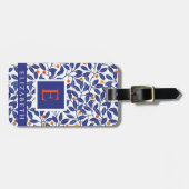 Étiquette À Bagage Feuilles blancs customisés (Devant horizontal)