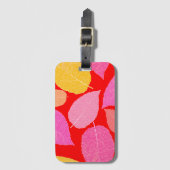 Étiquette À Bagage Feuilles d'automne. (Devant Vertical)