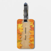 Étiquette À Bagage Feuilles d'automne (Dos Vertical)